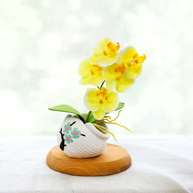 Plant with Pots TV Cabinet Office Desk Artificial Flowers Fake Flower Ornament Decoration
