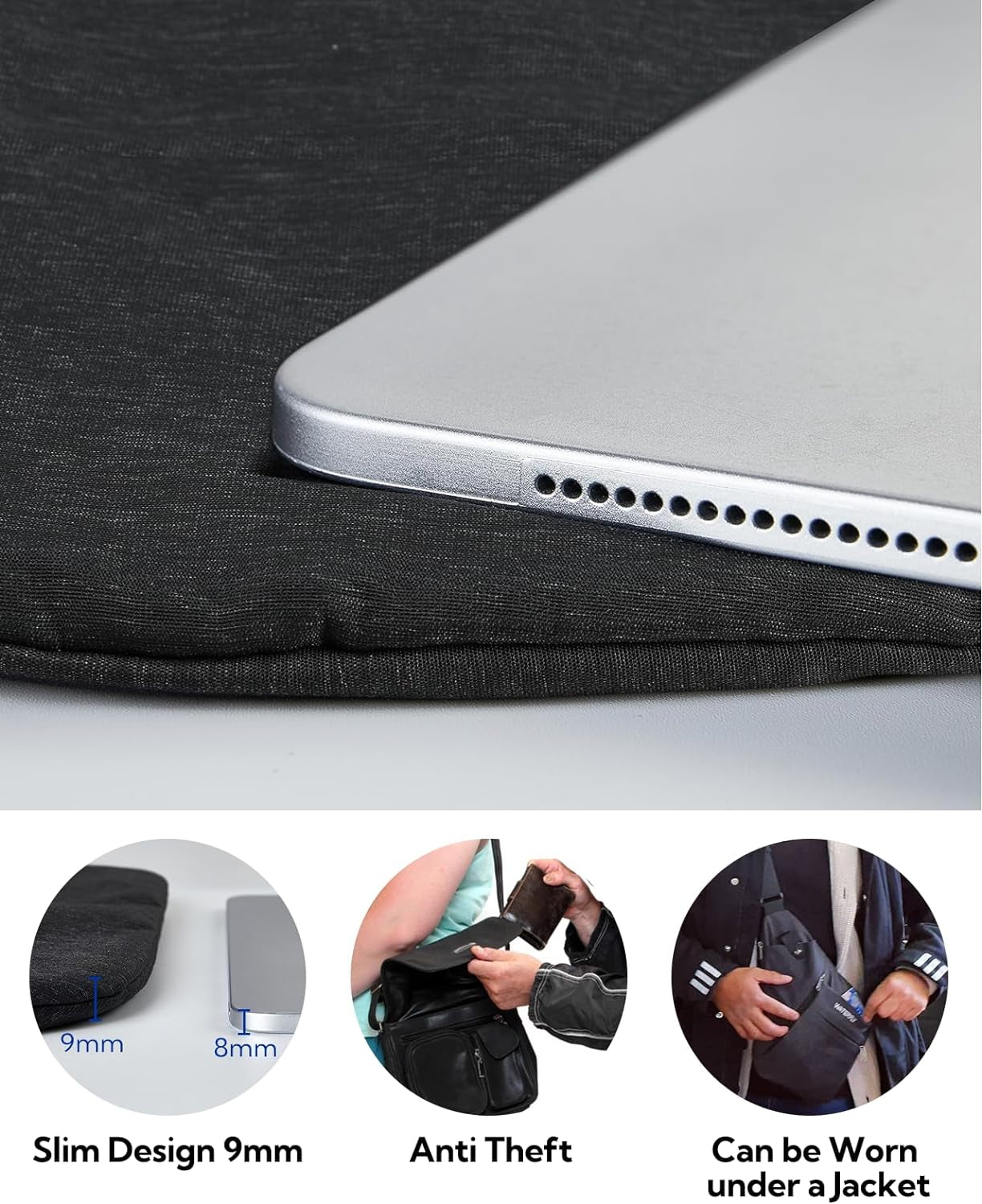 Sling Crossbody Chest Bag: Slim Anti-Theft Cross Body Bag over Shoulder Backpack Stealth Side Pack Man Woman