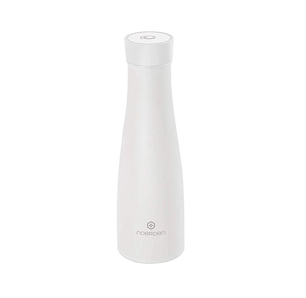 LIZ Smart Water Bottle 16 Oz UV Self-Cleaning Sterilization Vacuum Insulated Stainless Steel, White