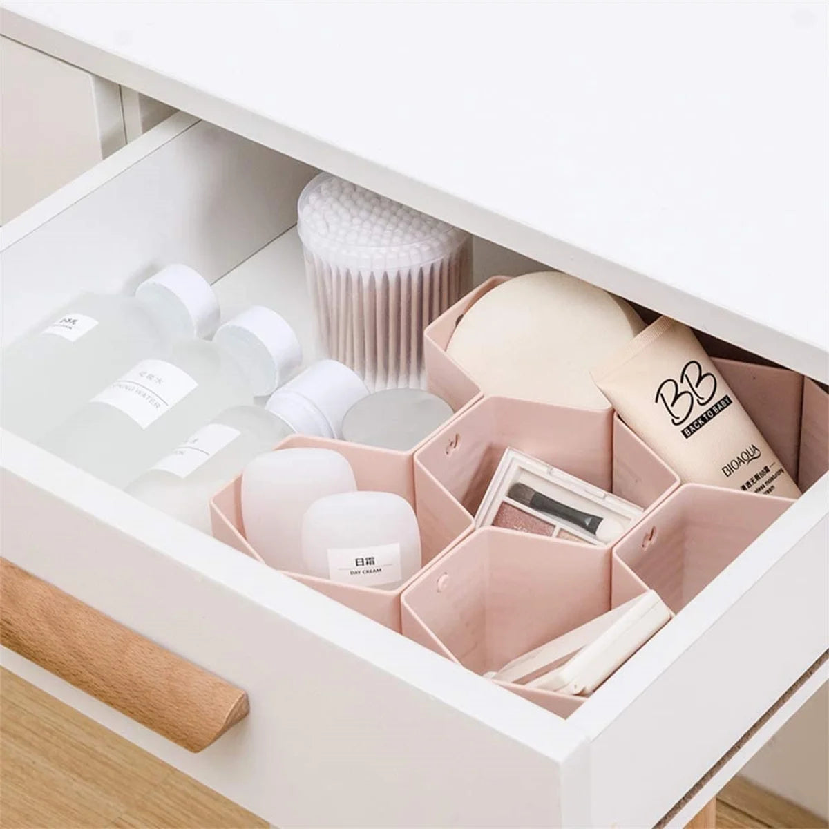 Underwear Drawer Dividers Adjustable Clothes Organizer DIY Plastic Grid Honeycomb Drawer Divider