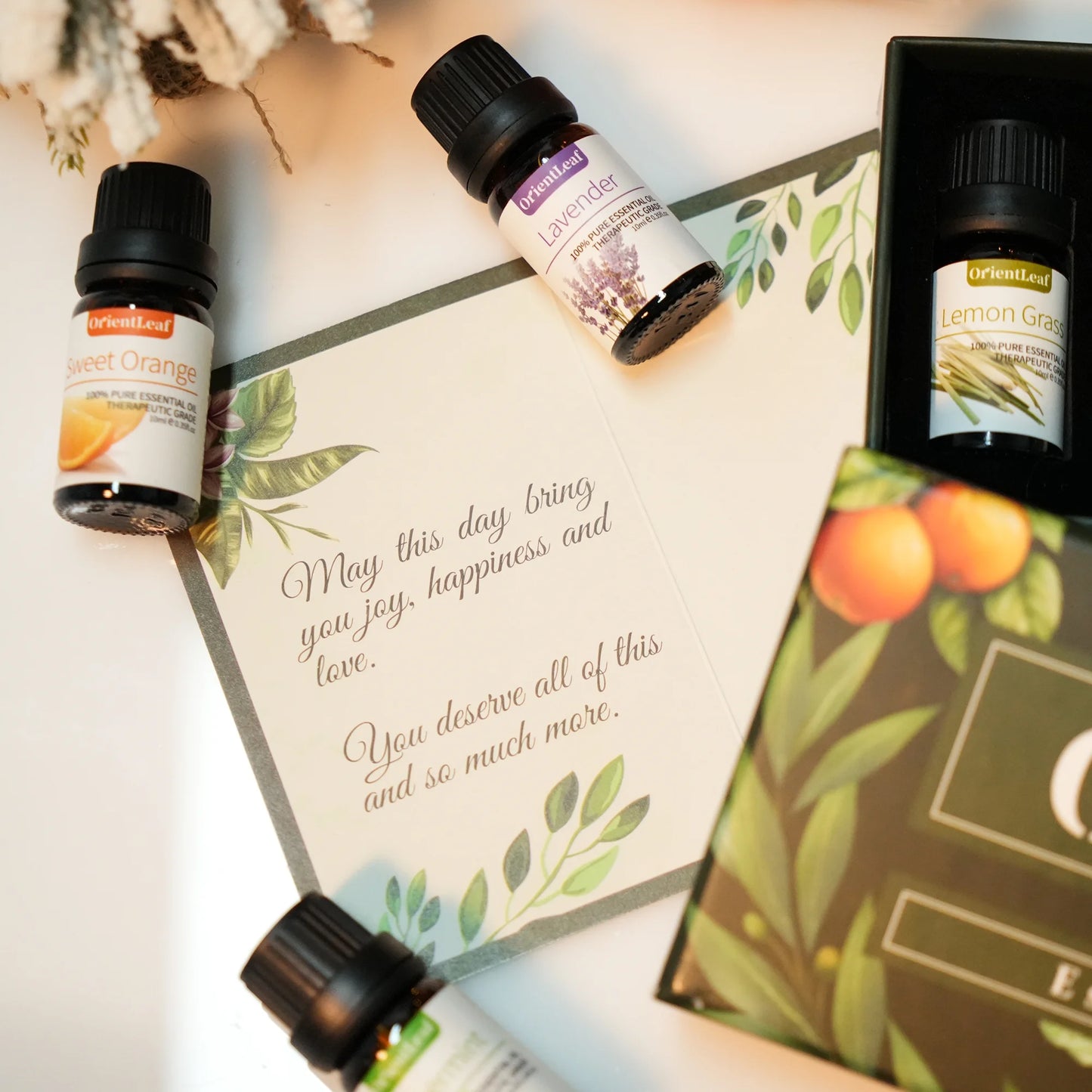 Essential Oils 6 Pcs Health Pure Aroma Oils Set for Spa Massager & Diffuser, Women'S Day Gift (Sweet Orange, Lavender, Tea Tree, Lemongrass, Peppermint, Eucalyptus)