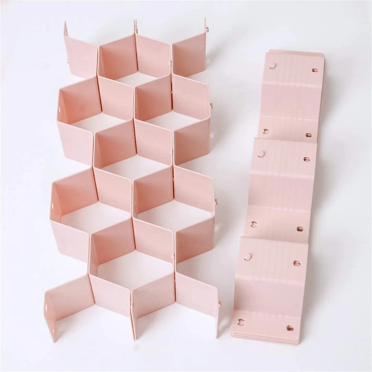 Underwear Drawer Dividers Adjustable Clothes Organizer DIY Plastic Grid Honeycomb Drawer Divider