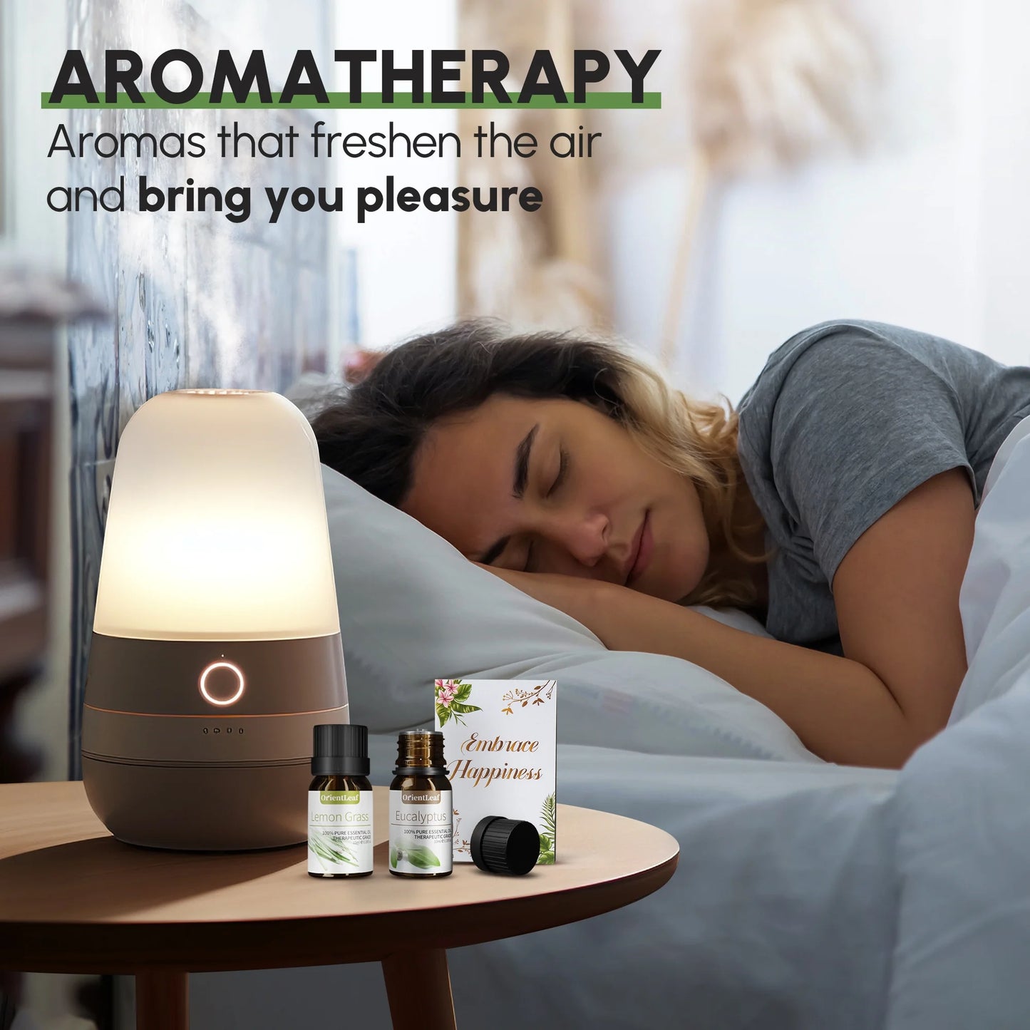 Essential Oils 6 Pcs Health Pure Aroma Oils Set for Spa Massager & Diffuser, Women'S Day Gift (Sweet Orange, Lavender, Tea Tree, Lemongrass, Peppermint, Eucalyptus)