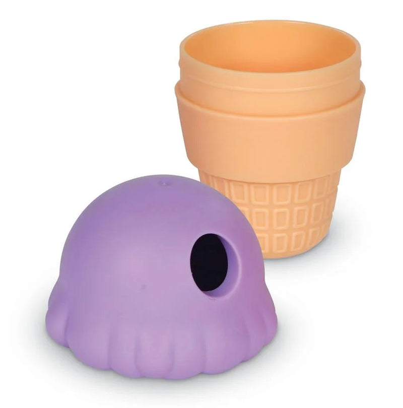 Ice Cream Dog Toy Treat Dispenser, Playful Training for Small & Medium Dogs to Chew