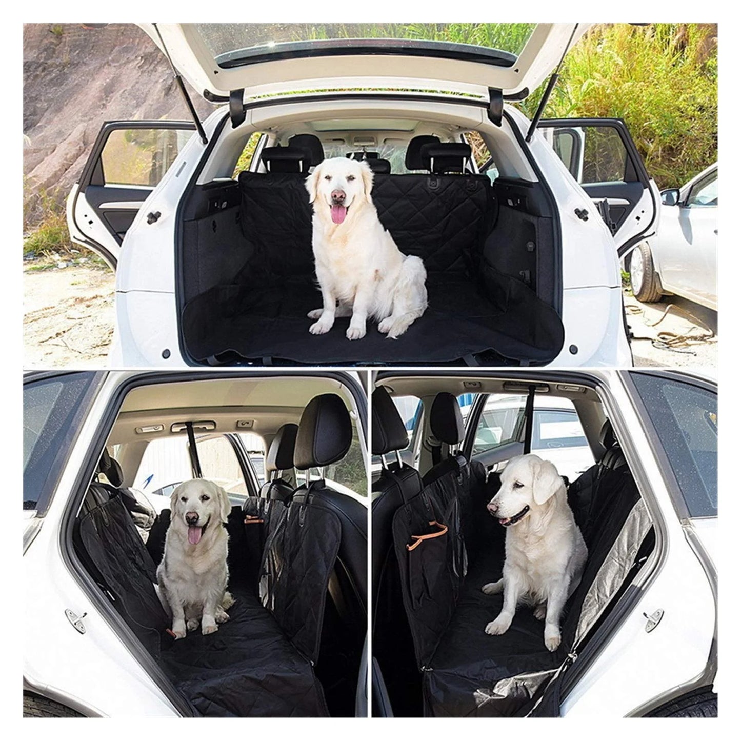 Dog Car Seat Cover, 100% Waterproof Hammock, Anti-Scratch and Anti-Slip Durable Seat Protector for Cars Trucks and SUV