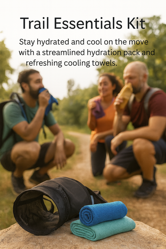 Trail Essentials Kit – Hydration Vest + Cooling Towel Set