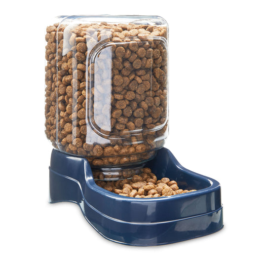 Gravity Pet Feeder, Blue, X-Small, for Cats and Dogs, 2 Pound Capacity