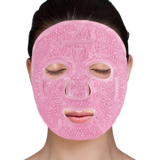Ice Face Mask, Gel Beads Ice Pack for Puffy Eyes, Dark Circles