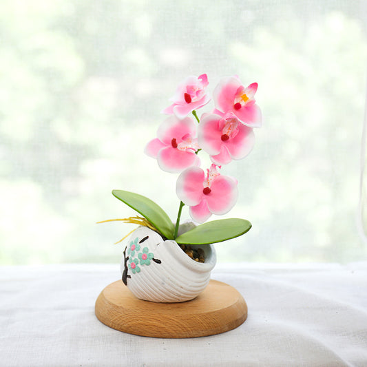 Plant with Pots TV Cabinet Office Desk Artificial Flowers Fake Flower Ornament Decoration